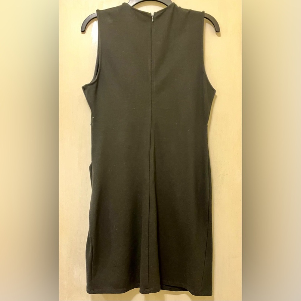 Lulu’s Black Cocktail Hour Sleeveless Tulip Mini little black dress Size Large - Picture 3 of 5